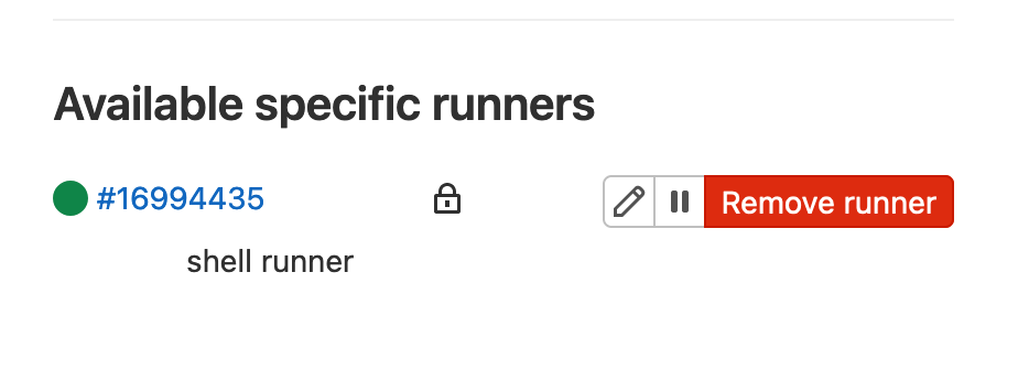 Example of specific runner