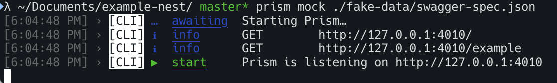 Screenshot of Prism running on the localhost